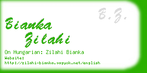 bianka zilahi business card